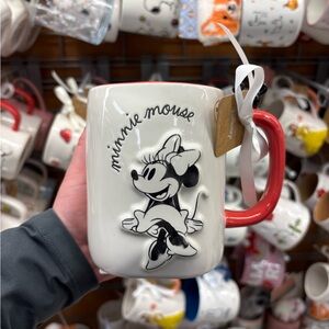 Rae Dunn x Minnie Mouse White and Red Mug